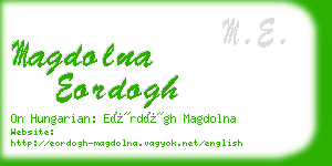 magdolna eordogh business card